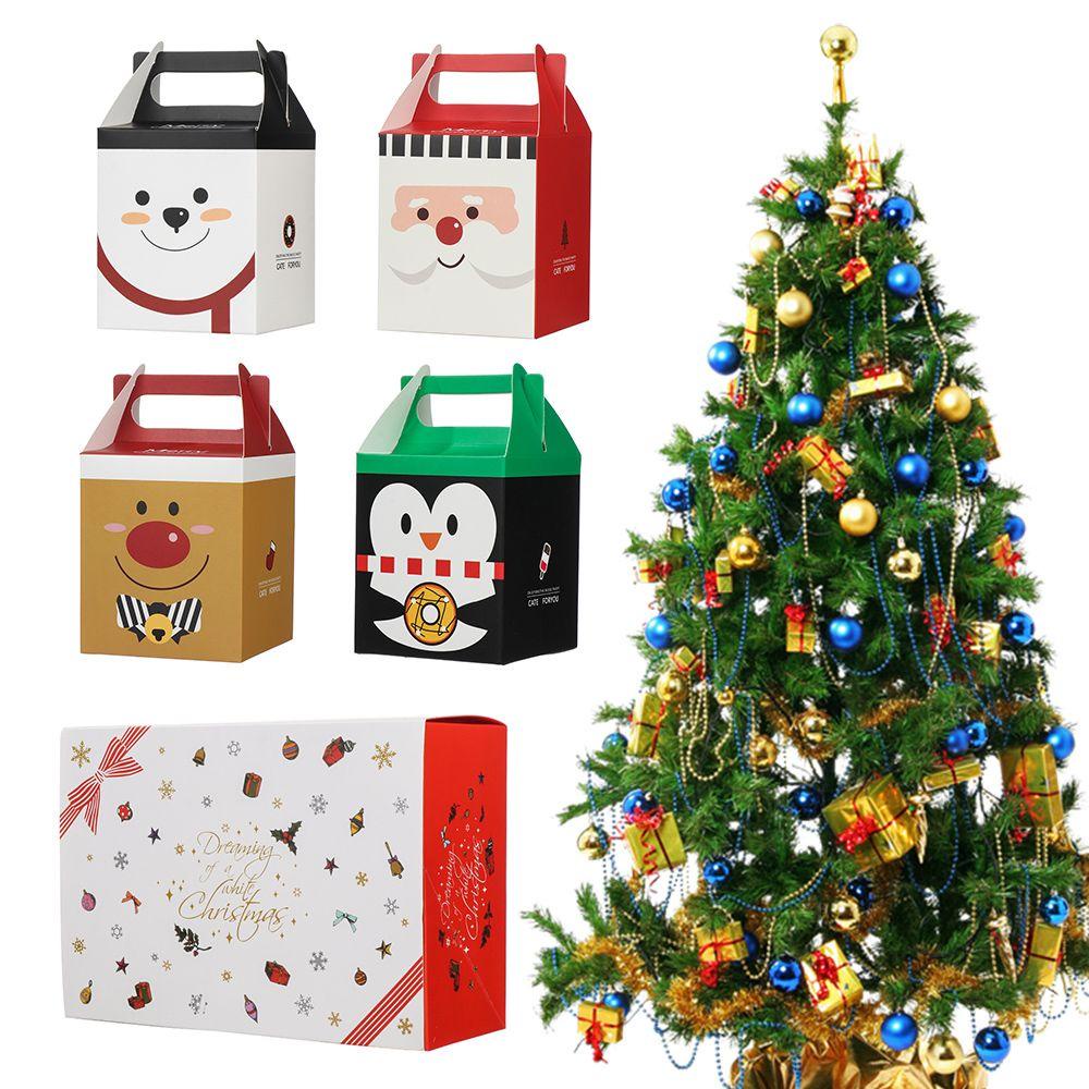 PINEVN Hộp Đựng Bánh Quy In Chữ Merry Christmas