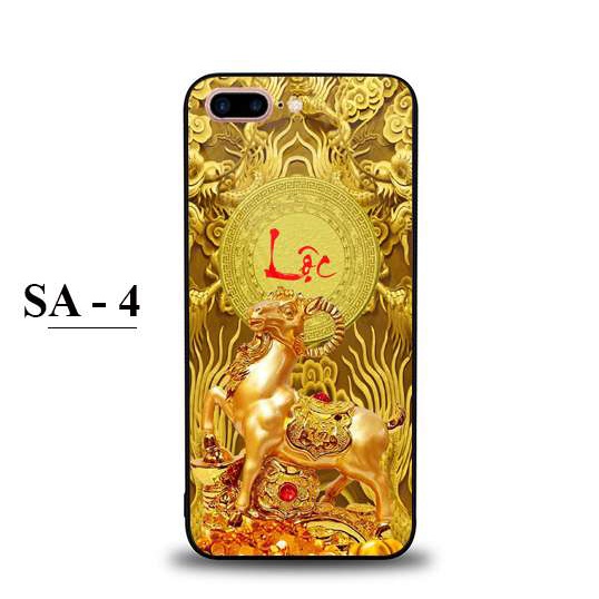 Ốp lưng kính cho iPhone 6 Plus - iPhone 6s Plus - iPhone 7 Plus - iPhone 8 Plus in hình Rồng Vàng Tài Lộc 3D
