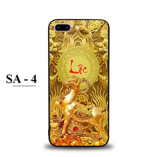 Ốp lưng kính cho iphone 6 plus - iphone 6s plus - iphone 7 plus - iphone 8 plus in hình rồng vàng tài lộc 3d
