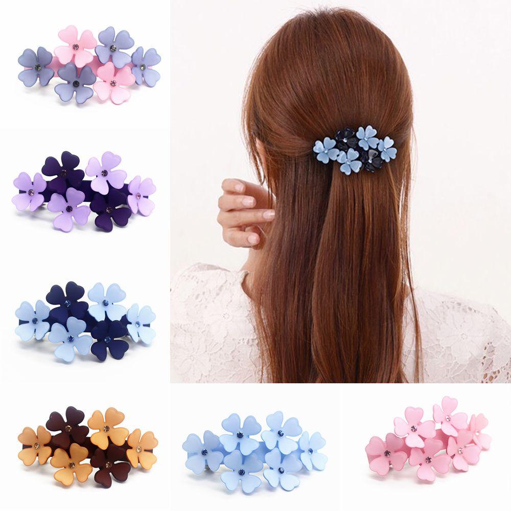 Kẹp Tóc Hình Hoa Bằng Nhựa Resin