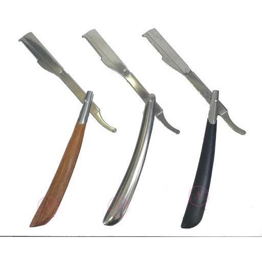 Cán Dao Cạo Đa Năng Inox Cao Cấp Folding Shaving Knife Holder , Shaving Barber Tool Hair Razor & Blades Stainless Steel