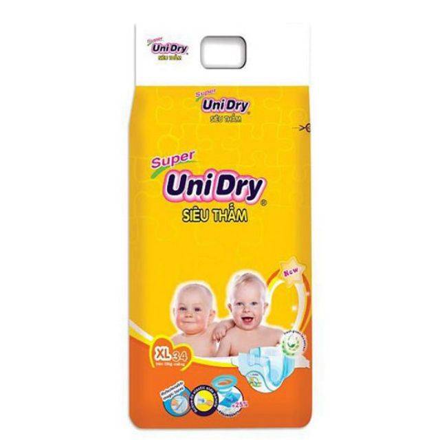 (Tặng áo đi mưa lớn) Tã dán Unidry S48/M42/L38/XL34