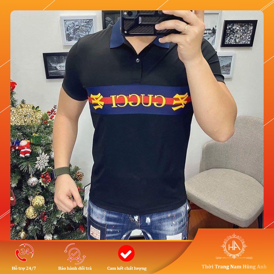 Áo thun nam có cổ tay ngắn polo cotton co dãn 4 chiều thêu kiểu BBR vải dày đẹp mẫu mới cao cấp | BigBuy360 - bigbuy360.vn
