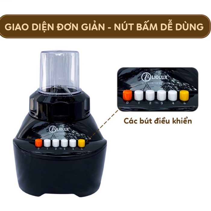 Máy xay sinh tố Liolux LIO-703, Máy xay đa năng dung tích 1.5L xay rau củ, xay đá chuyên biệt - Bảo hành 12 tháng