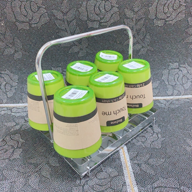 Kệ úp cốc ly inox cao cấp có khay hứng nước tiện dụng(loại úp 8 cốc+6cốc)_100%inox