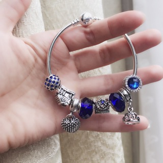 Set vòng charm màu xanh cá tính - Sophie Charm