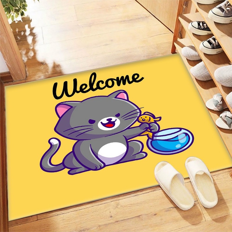 Thảm Lau Chân 3 lớp phòng tắm chùi chân siêu thấm hút nước có hạt cao su chống trượt siêu dày 2023