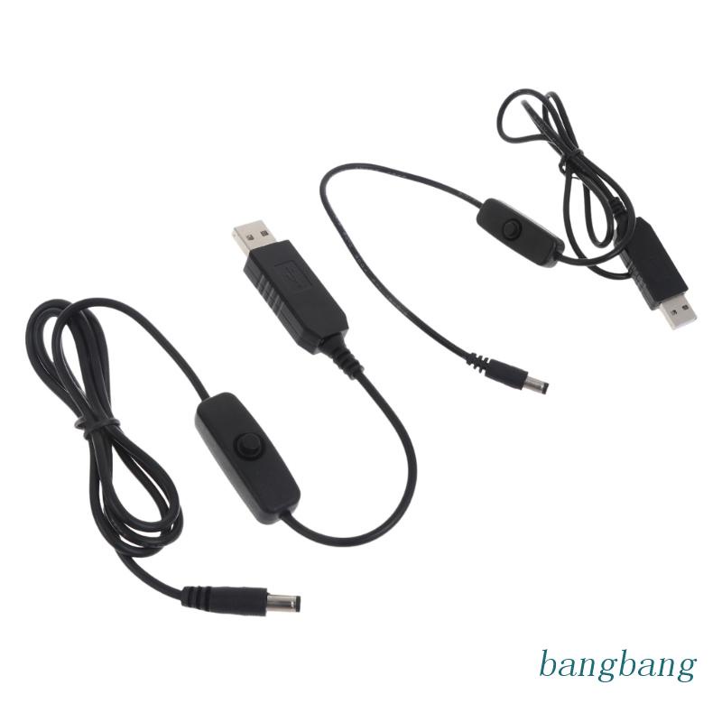 Dây Cáp USB Chuyển Đổi Tăng Áp Nguồn Điện DC 5V Thành 12V