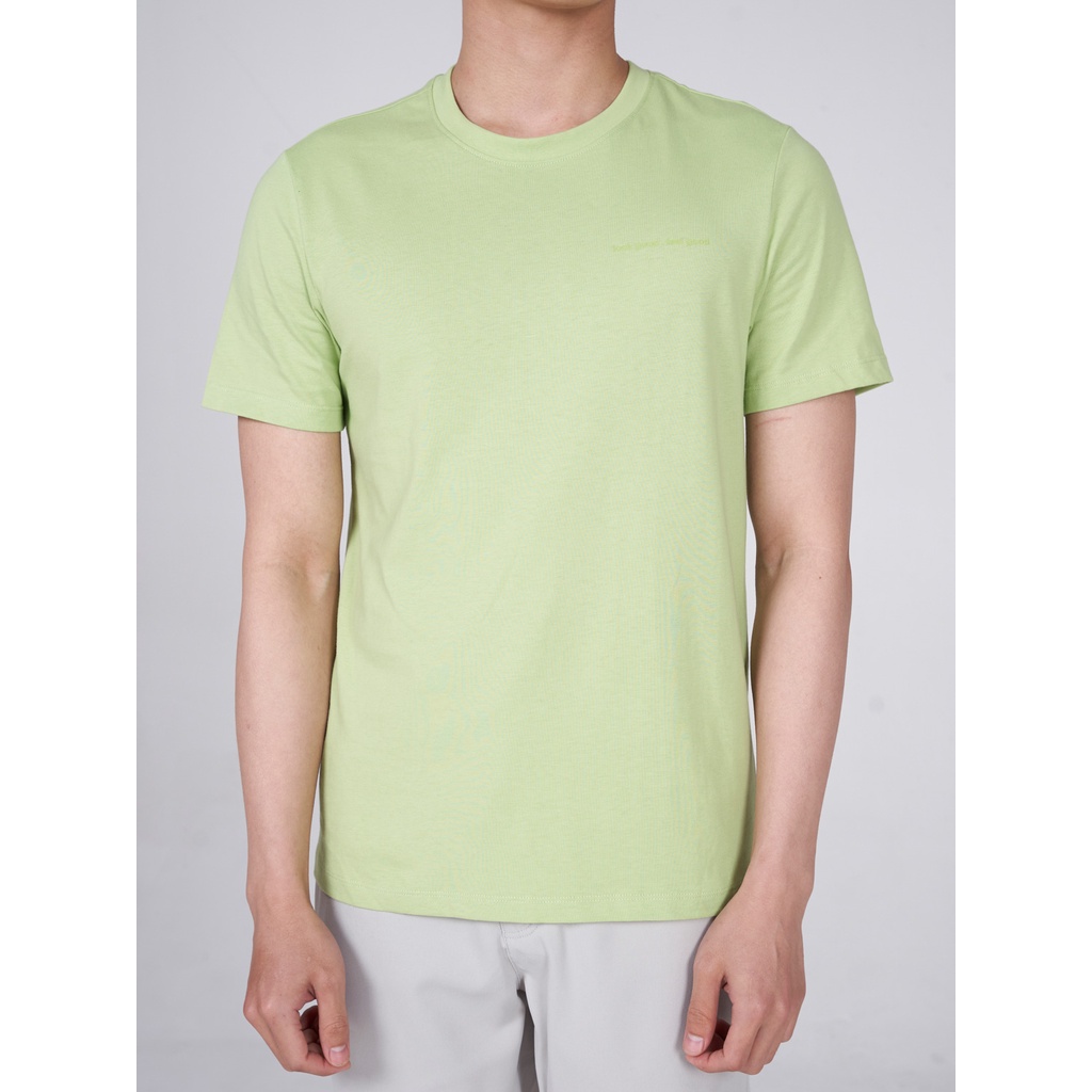 Áo thun nam YODY, áo phông cổ tròn trơn màu chất cotton mềm mại, hút mồ hôi, có áo gia đình TSM5201