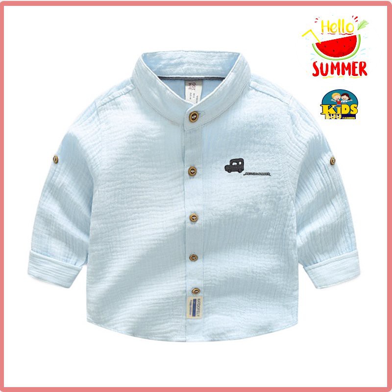 Áo Sơ Mi Dài Tay Kẻ Caro Cho Bé  Trai mặc mùa  đi chơi đi học Size 10-23kg, vải cực đẹp, thoáng mát