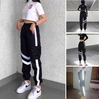 Quần Jogger dù phản quang unisex siêu hot kiểu dáng thời trang- SP1