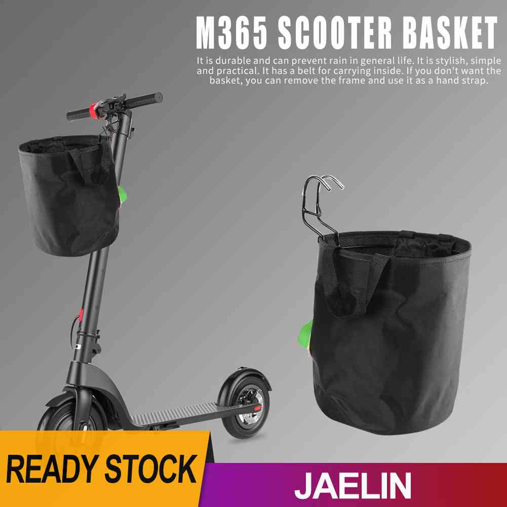 ♚Hàng Có Sẵn♚Giỏ Đựng Đồ Màu Trơn Gắn Tay Lái Xe Đạp Scooter M365 Ninebot ES1-ES4
