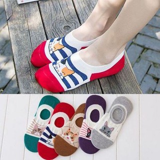 Vớ cổ ngắn đủ màu hình gấu