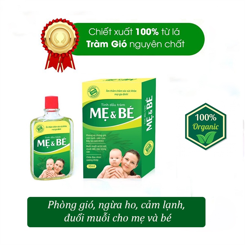 Tinh dầu tràm nguyên chất cho bé, lọ 30/50 ml