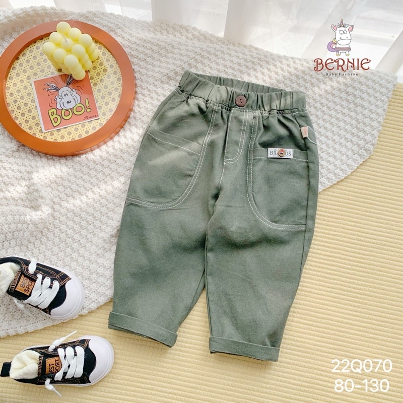 Quần baggy linen mềm mại bé trai-MS85