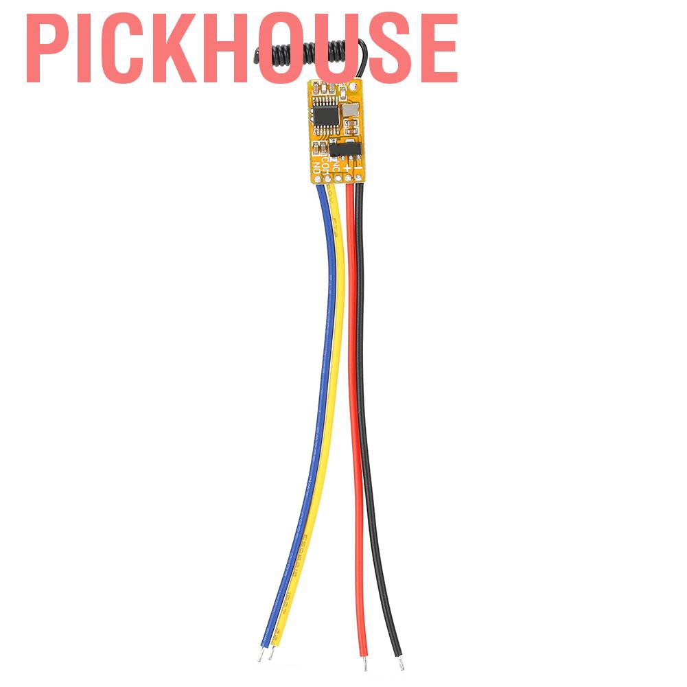 Pickhouse Mini remote switch 3.7V 4.5V 5V 6V Relay transmitter-receiver module with low