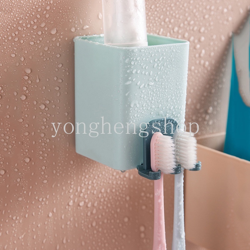 Giá đỡ bàn chải đánh răng gắn tường 3 trong 1 đa năng