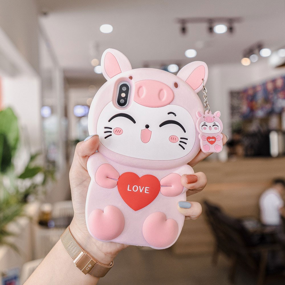 ỐP LƯNG IPHONE HÌNH MEO TÌNH YÊU CHẤT LIỆU CHỐNG BẨN CAO CẤP CHO CÁC DÒNG IPHONE 6/6S 7/8 7/8 PLUS, X, XS, XS MAX, XR