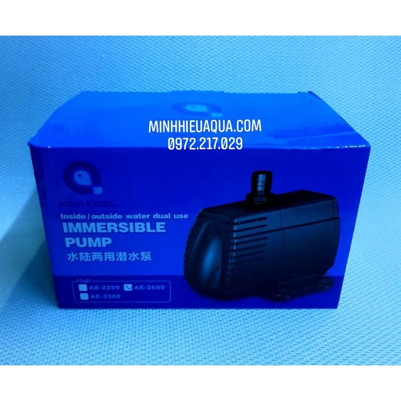 Máy bơm thay thế cho Skimmer và lò khử của hãng AquaExcel - Máy bơm Aqua Excel AE - AE-600, AE-1600, AE-2200, AE-2600