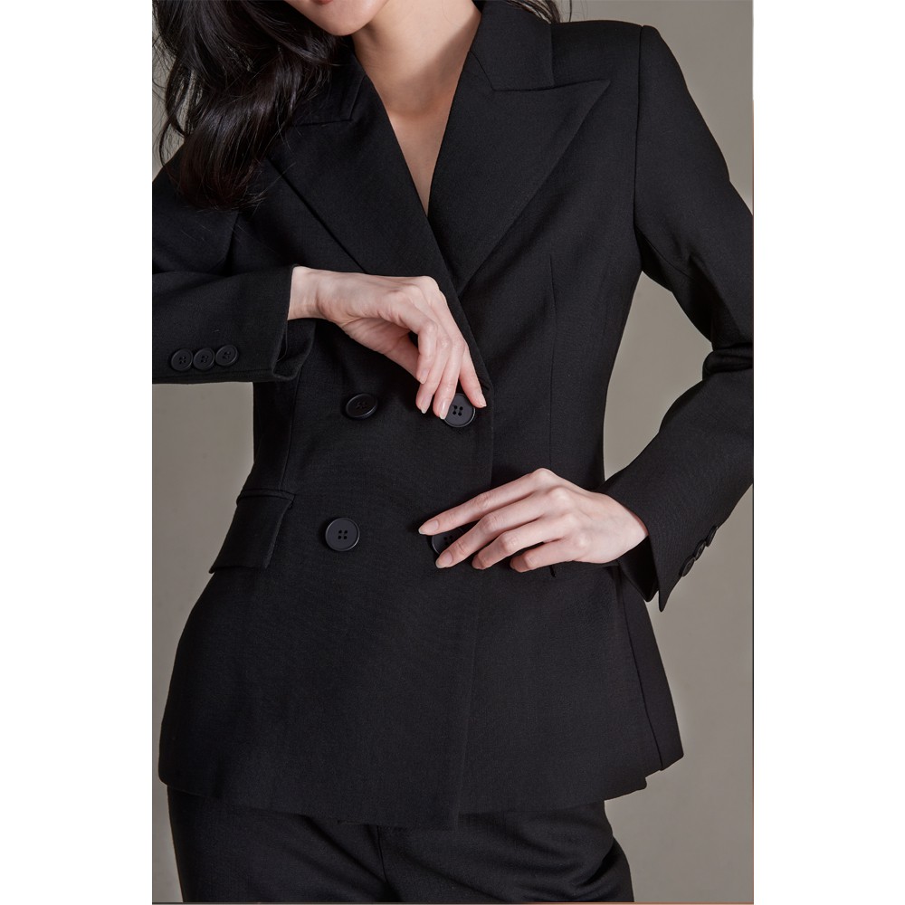Áo Blazer kiểu 4 cúc màu đen 2NDDATE BL023B | BigBuy360 - bigbuy360.vn