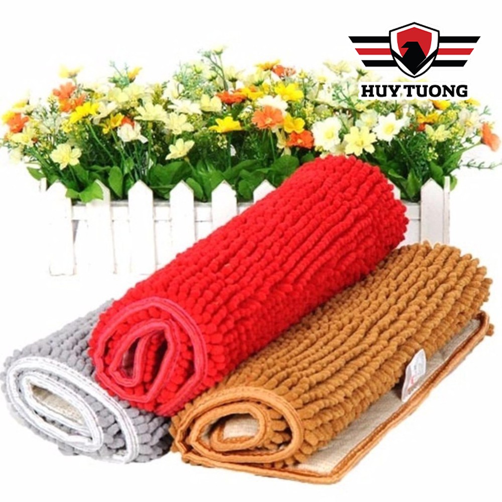 Thảm lau chân san hô siêu thấm cao cấp 33 x 47 - Huy Tưởng ( màu ngẫu nhiên )