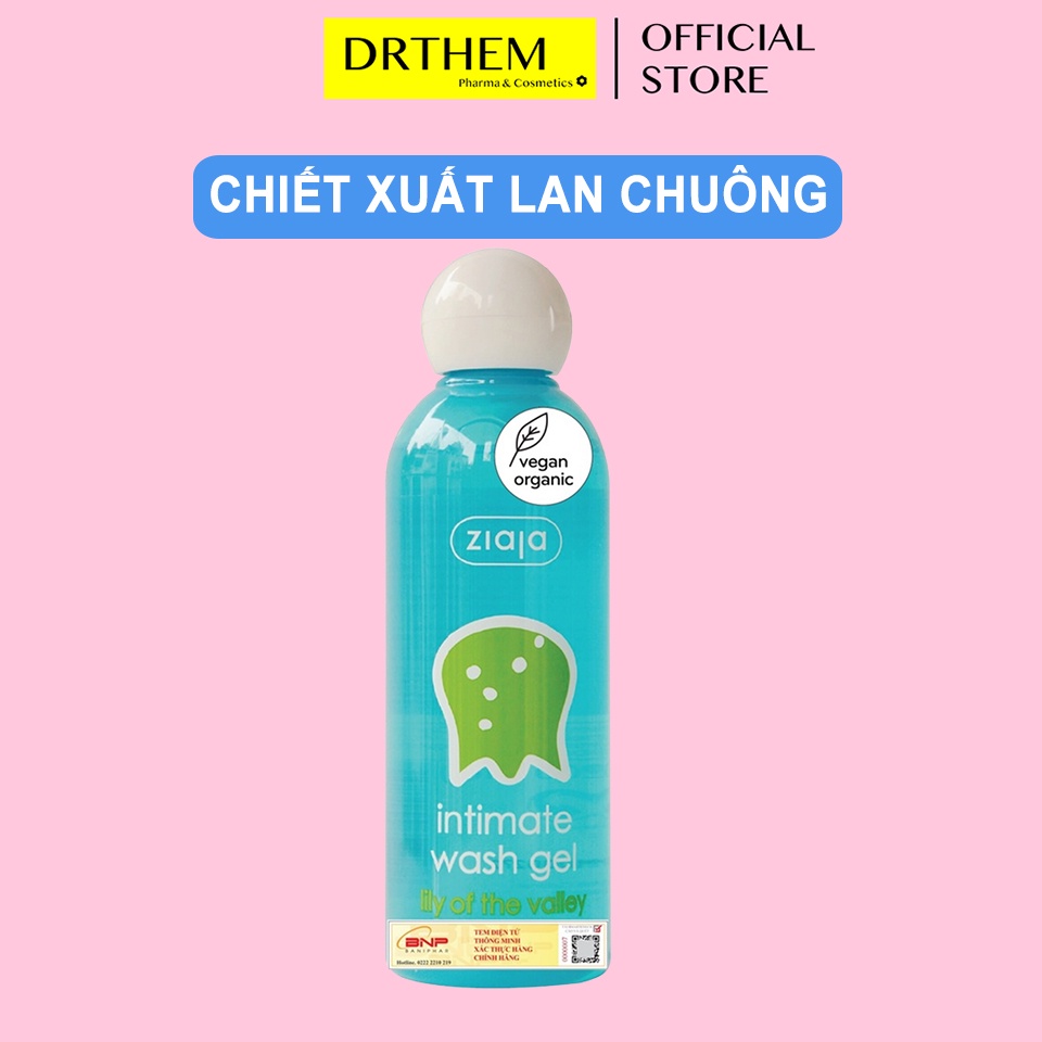 Dung Dịch Vệ Sinh Ziaja intima Hoa Lan Chuông Tươi Mới 200ml - Intimate Wash Gel Lily Of The Valley