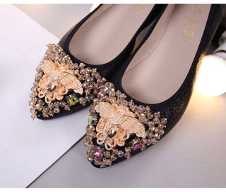 [Order] Giày búp bê đính đá siêu xinh