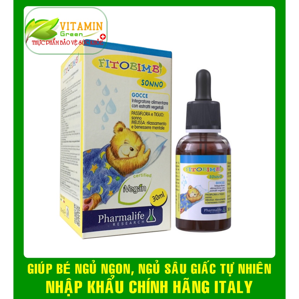 FITOBIMBI SONNO GIÚP BÉ NGỦ NGON, NGỦ SÂU GIẤC | NHẬP KHẨU CHÍNH HÃNG ITALY