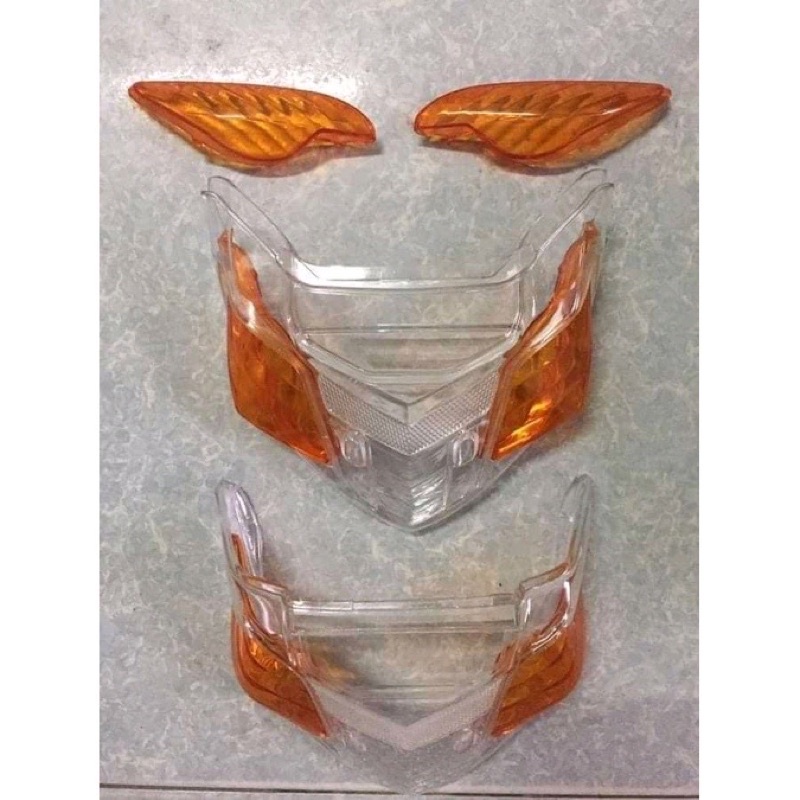 Ốp Đèn Hậu wave + 1 Đôi xi nhan cam sau gắn wave110/100/50