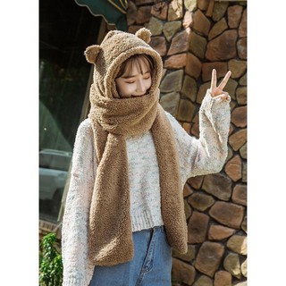 Mũ lông cừu 3 in 1 (sẵn)