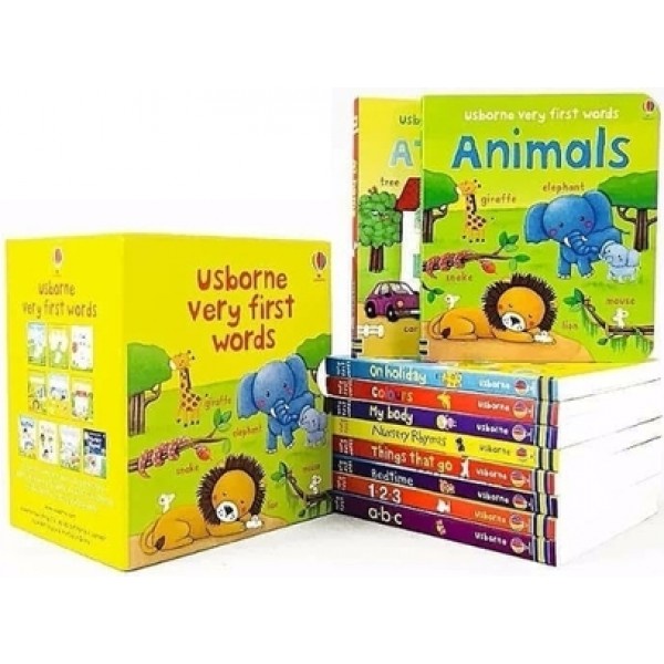 Bộ Usborne very first words (bộ nhập) (10c) bìa cứng có mp3 cho bé