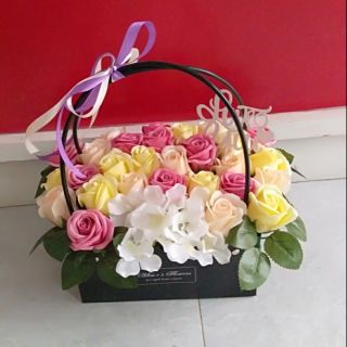 Giỏ  hoa sáp  đẹp cao cấp