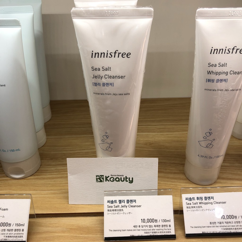 Sữa rửa mặt 20% muối biển Innisfree Sea Salt Jelly Cleanser