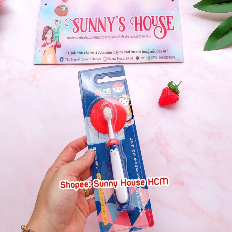 Bàn chải đánh răng triệu sợi mini soft chất lượng cao cho bé từ 6 tháng