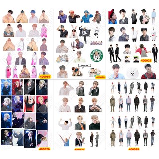 Sticker Washi A4 [ KPOP BTS ver3 ] Dạng Lì Trang Trí Bullet Journal Siêu Đẹp (400)