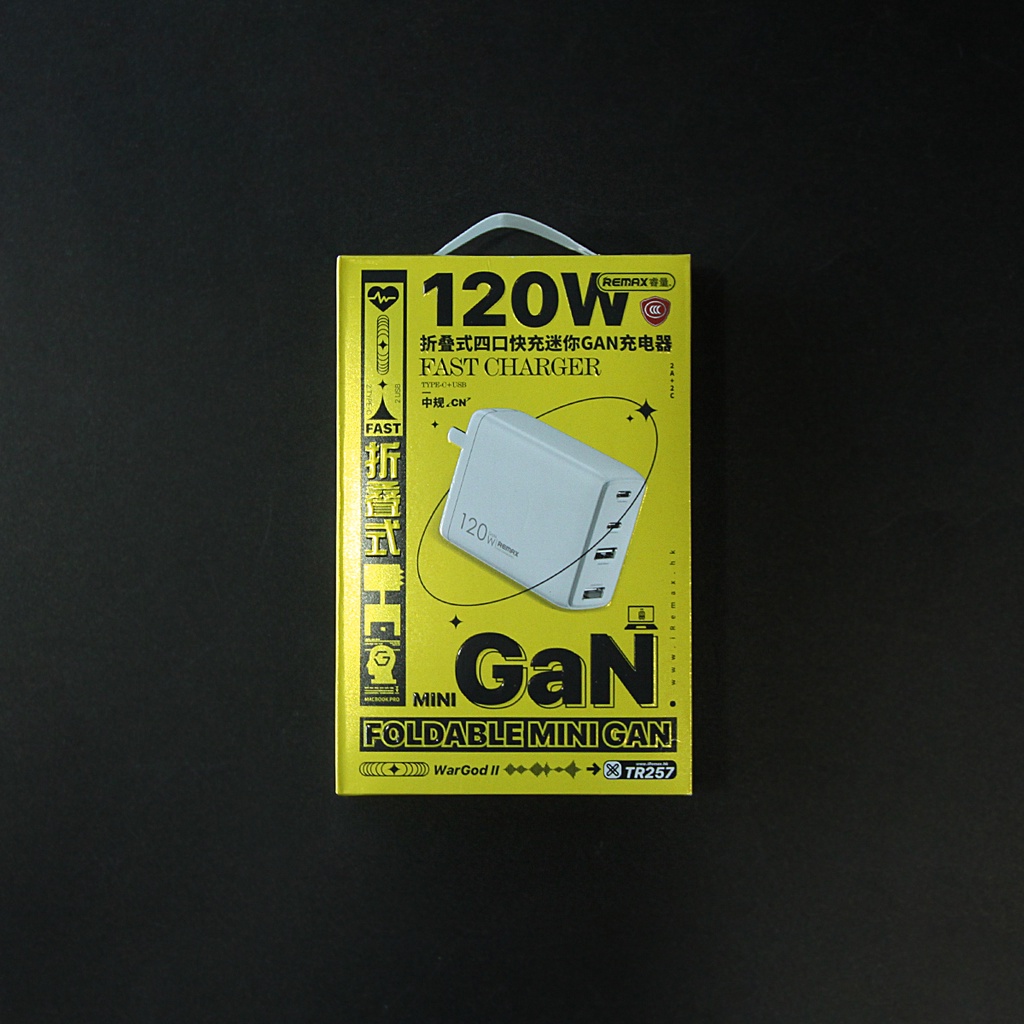 Củ Sạc Nhanh 4 Cổng GaN 120W - Sạc Cho Laptop - Remax Việt Nam TR-257 Remax Bảo Hành 12 tháng 1 đổi 1