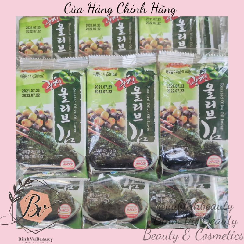 Lá Rong biển Haejeo (Quàtặng 1 gói mini hương vị Hàn Quốc)