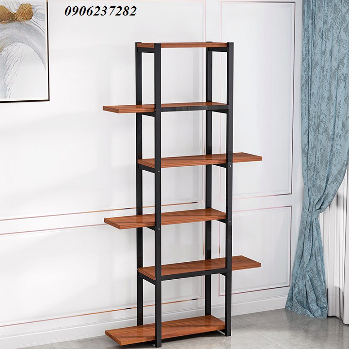 Kệ trang trí khung thép 6 tầng lệch, kệ để chậu hoa cây cảnh