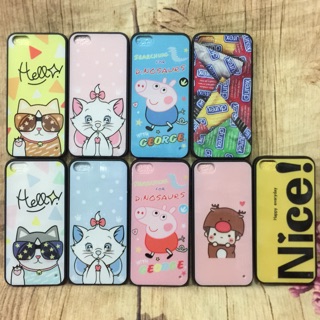 Ốp iPhone 5 /5S viền dẻo lưng full bóng họa tiết 4D siêu kute