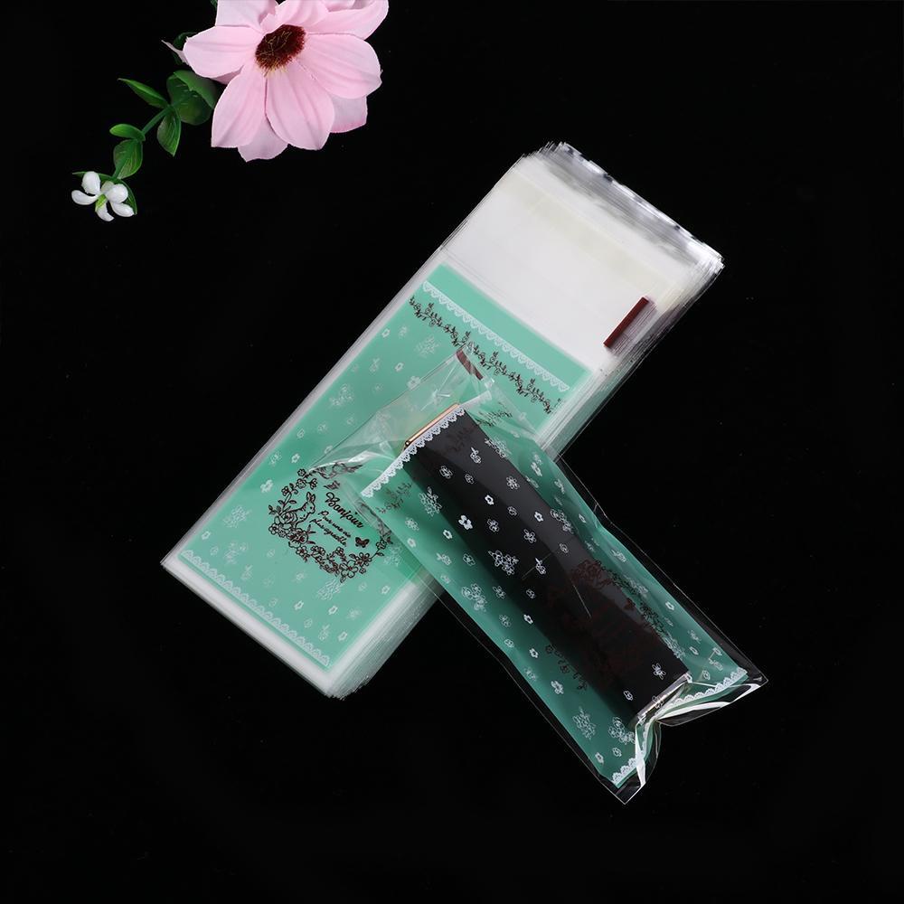 NIUYOU Set 100 Túi Đựng Son Môi Tự Dính Hình Nơ Dễ Thương