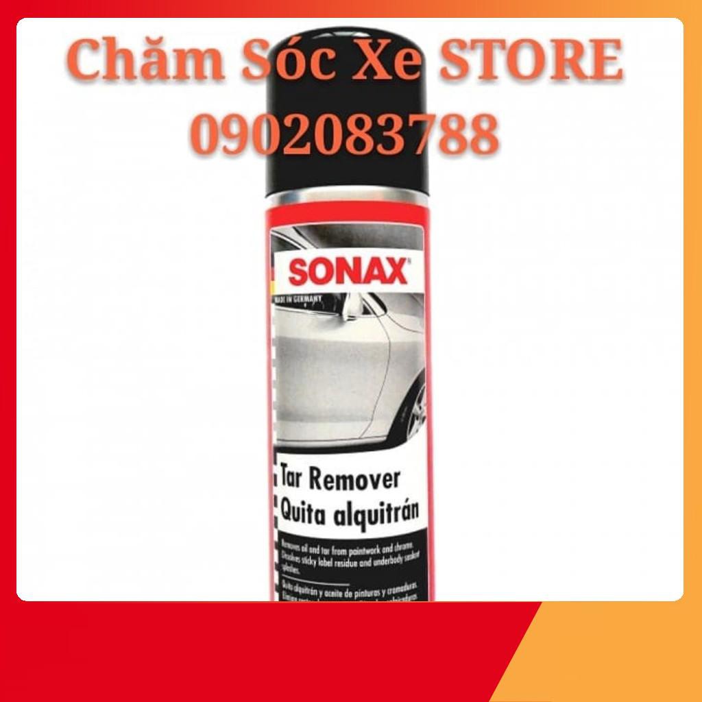 [ Tặng Khăn ] Tẩy nhựa đường và băng keo - Sonax tar remover 334200 300ml Sonax334200 chamsocxestore