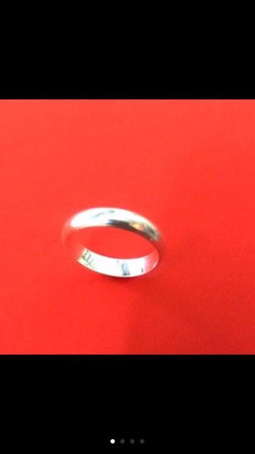 Nhẫn bạc tròn trơn