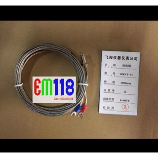 Can nhiệt WRNT-M6 dạng K hoặc PT100 M6 2 mét - 3 mét / 1c