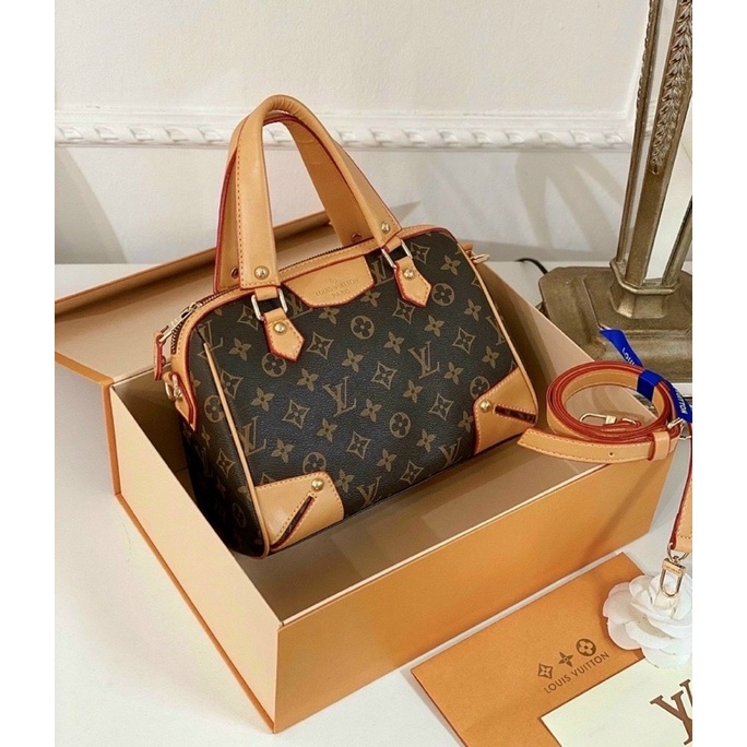 Túi trống LV Retiro xách tay Da Thật size 25 30 (sẵn, nhắn tin shop kiểm khoậ