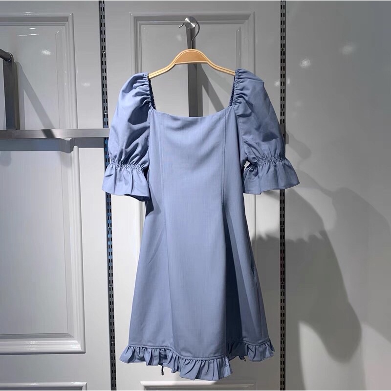 Đầm xanh đan dây Peacebird