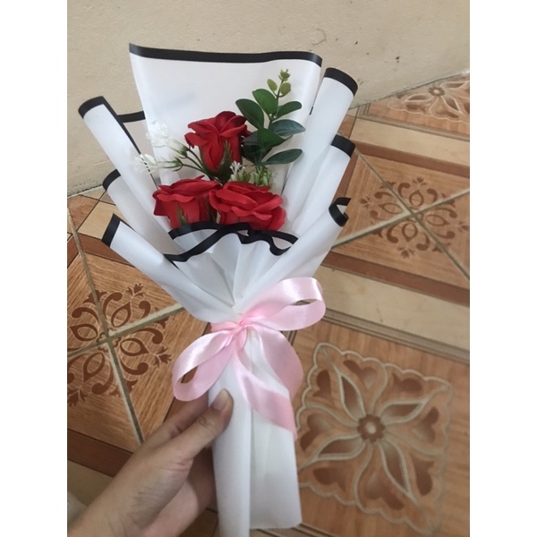 Hoa sáp vĩnh cửu bó 3 bông