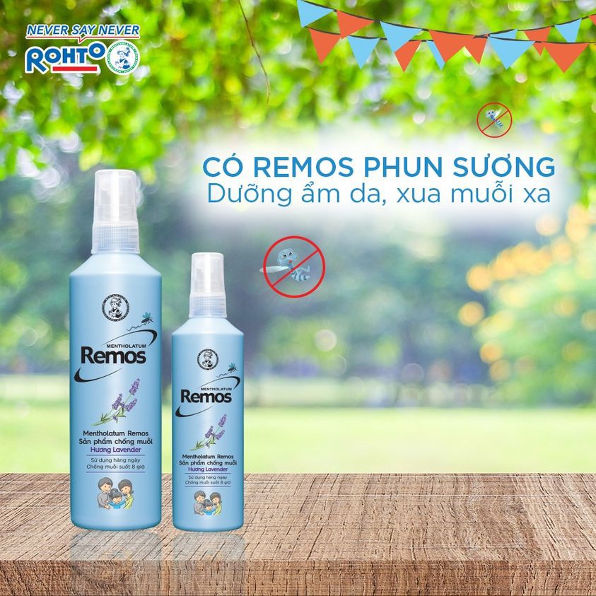 Xịt/ Kem chống muỗi Remos các loại cho bé và người lớn 60ml/ 150ml/ 70g