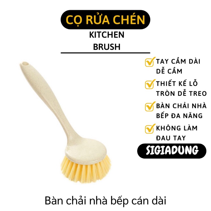 [SGD] Cọ Rửa Chén - Bàn Chải Nhà Bếp Đa Năng, Chà Nồi, Vệ Sinh Nhà Bếp Cán Dài 7168