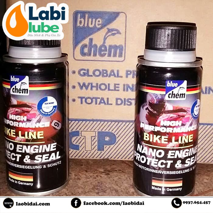 Phụ Gia Bluechem Nano Engine Protection - 50ml - Đổ Vào Nhớt, Giúp Phủ NANO Bảo Vệ Chi Tiết Động Cơ Xe, Labi Lube