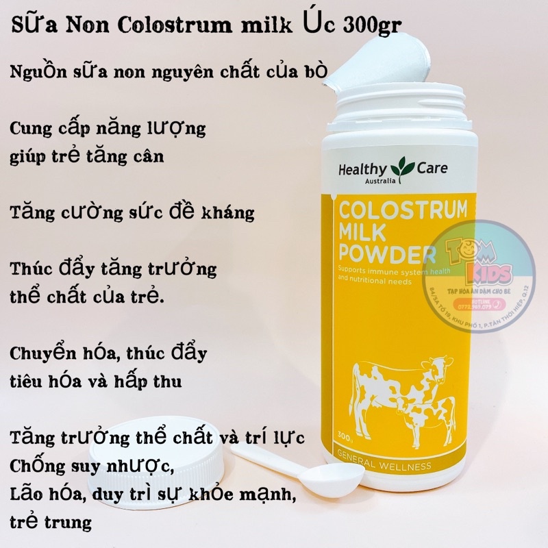 Sữa bò non Healthy Care Colostrum Milk Powder 300gr ( DATE 10/2023 )